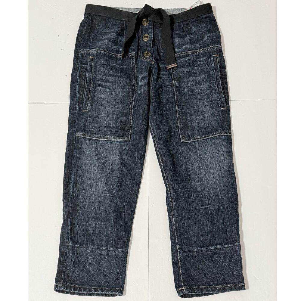 Current/Elliott + Marni The Seam Patch Pant Jeans, Size 26